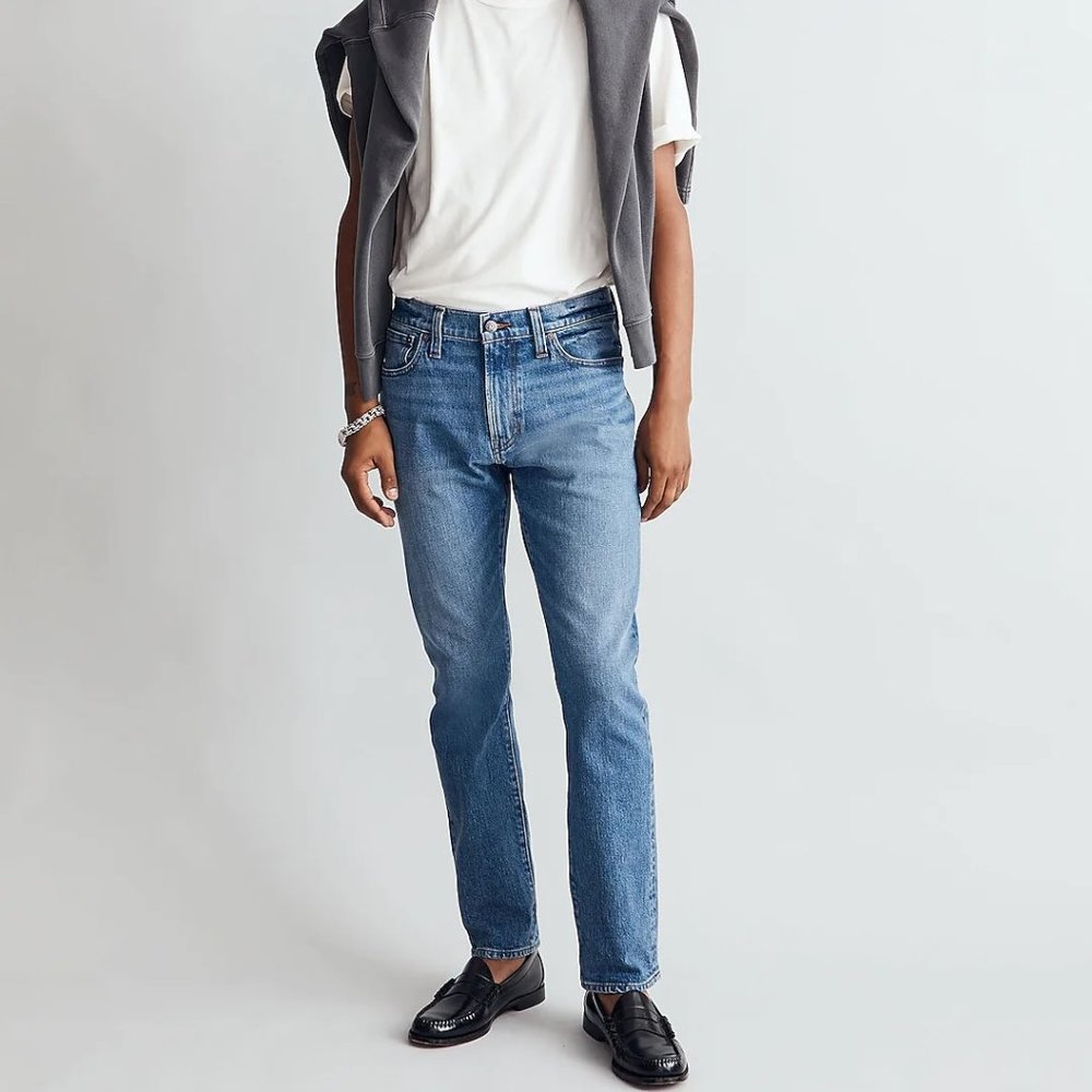 Madewell Men's Slim Jeans - Freemont Wash, 31/32